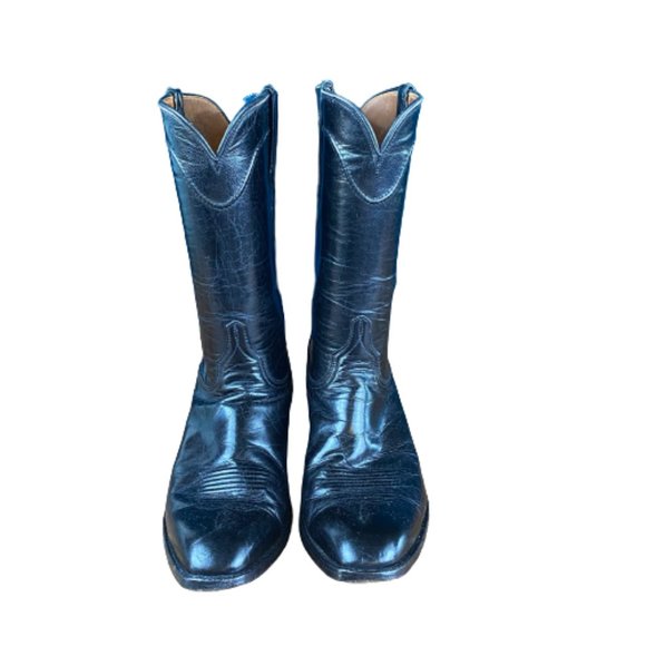 Lucchese Vintage Pull On Cowboy Boots Size 6.5